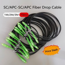 10pcs Indoor FTTH Drop Fiber Optic Cable Single Mode  SC/APC-SC/APC 1M/2M/3M picture