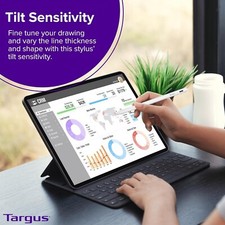 Targus-New-AMM174AMG9 _ ANTIMICROBIAL ACTIVE STYLUS FOR IPAD WHITE picture