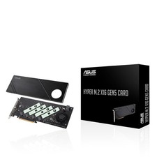 ASUS Hyper M.2 x16 Gen5 Card (PCIe 5.0/4.0) Supports Four NVMe M.2 (2242/2260... picture