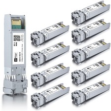 HFiber 10 Pack 10G Single Mode SFP+ LC Module, 10GBaseLR Fiber Transceiver fo... picture
