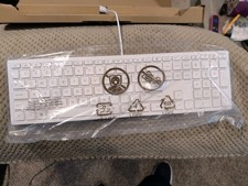 NEW HP WIRED USB KEYBOARD Healthcare Edition, White picture