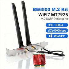 M.2 2230 WiFi 7 Card MT7925 6.5Gbps Bluetooth 5.4 Win10 Win11 for Mini Desktop picture