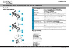 StarTech Desk Mount For 2x Vertically Stacked Monitors Dual 49