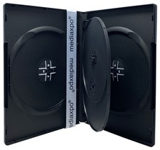 STANDARD Black Quad 4 Disc DVD Cases Lot picture