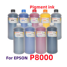 9X1Liter Premium Pigment refill ink for SureColor SC P8000 Printer picture
