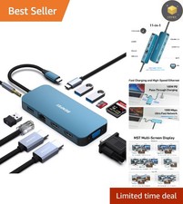 Elegantly Compact USB C Dock - Triple Display, 100W Power Delivery, 3 USB Ports picture