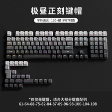 Gradient Pink Purple PBT Keycap Set For Mechanical Keyboard Keycaps with 87-key picture