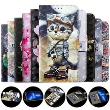 Luxury Wolf Butterfly Cat Flower Cover Case For S24 S23 A15 A25 A35 A55 A14 A24 picture