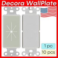 Wall Plate Blank or With Flexible Opening White Insert Fit Decorative Wallplate picture