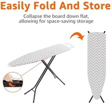 CHEVRON - AMAZON BASICS HEIGHT ADJUSTABLE FULL-SIZE FOLDABLE IRONING BOARD, picture