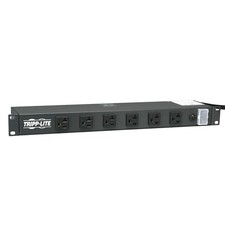 Tripp Lite 20A Rackmount Power Strip PDU 1U 12 Outlets 15ft Cord Black picture