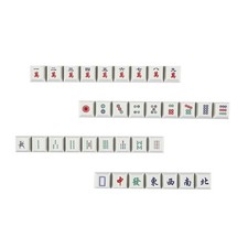 16pcs Personalizes Keyboards Mahjong PBT Dye Sublimated Keycaps Replacement picture