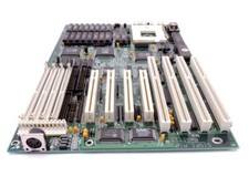 ECS SI5PI AIO REV. 1x Baby-AT Retro Motherboard Socket 4 Motherboard 512KB Cache picture