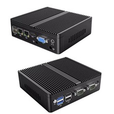 Fanless Industrial Mini PC Intel N2840 Desktop Computer Pfsense Mini Server DDR3 picture