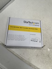 NIB StarTech.com 4 port USB 3.0 hub-USB-C to 4X USB-A/WHITE/FREE SHIPPING NEW picture