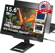 Monitor portátil de 15,6'' FHD 1080P - Monitor portátil ultradelgado con soporte picture