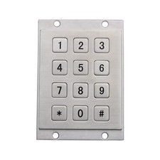Metal USB Keyboard With 12 Keys 3x4 Keypad Industrial Mini Numeric Keypad picture