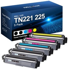 ** NEW Brother Toner | TN-221 / TN-225 | Black / Color | With Chips | 5-Pack picture