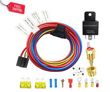 Electric Fan Relay Kit 12V 60 AMP Electric Radiator Cooling Waterproof Fan Re... picture