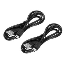 2 Pcs Mini USB Cable, 2.6ft USB Mini Cable USB to Mini USB Cable, Black picture