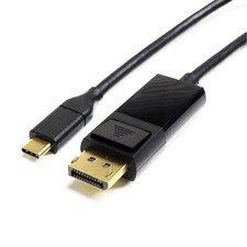 Tera Grand 6' USB 3.1 Type C Male to DisplayPort Male Cable, Black picture