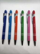 Stylus-pen; 6 Bright Alpha Soft Touch, Metal Stylus, Ballpoint Pen, by JWE Inc.  picture