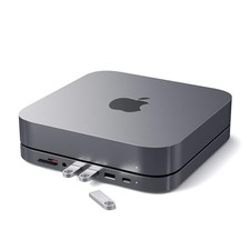 Satechi USB C Hub, Type-C Aluminum Stand & Hub, USB-C Data Port ST-ABHFM-GRAY picture