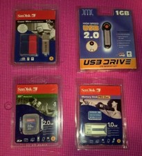 4 assorted sandisk memory devices new picture