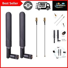 2 x 8dBi WiFi RP-SMA Male Antenna 2.4GHz 5.8GHz Dual Band picture