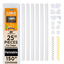 Complete Cable Concealer Management Kit in White picture