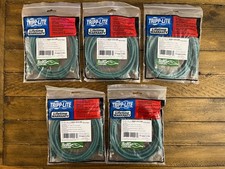 Tripp-Lite N201-010-GN Cat6 Ethernet Cable (RJ45 M/M) Green 10ft. - 5pc Lot NEW picture