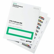 HPE LTO-9 Ultrium RW Bar Code Label Pack picture