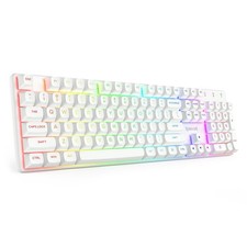 Redragon Flare Pro K710W-RGB Wireless Mechanical Gaming Keyboard White Blue picture