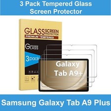 3X Tempered Glass Screen Protector For Samsung Galaxy Tab A9 Plus 11