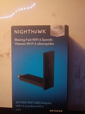 NEW NIGHTHAWK NETGEAR WIFI 6 SPEEDS A7500 USB ADAPTER AX1800 WIRELESS picture