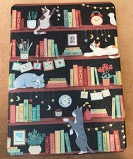 Amazon Kindle Fire 11th/13th Generation Cat Bookshelf Designer Case picture