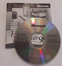 Microsoft Home Essentials 98 CD-ROM Vintage picture