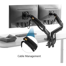 NB A5C F160 Gas Spring 360 Degree Desktop 17'-27' Dual Monitor Holder Arm Full M picture