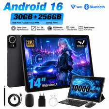 14.1 inch Dual-Function 2-in-1 Tablet Android 16 30GB RAM 256GB ROM BT Gemini AI picture