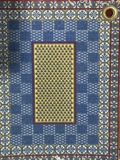 FiberLok Mouse Rug  Blue Monet Tile   7
