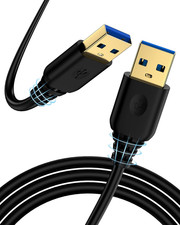 USB A to USB A Cable 6FT, USB 3.0 Type A to A Male Cable Double Sided USB Cord f picture