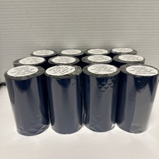 12 Pcs Wax Resin Enhanced Thermal Transfer Ribbon for Zebra 110mm x 984m Black picture