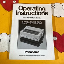 PANASONIC 9 PIN DOT-MATRIX PRINTER KX-P1180 MANUAL - Atari picture