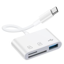 Micro TF SD Card Transfer to iPhone 16, 16 Plus, 16 Pro Max, 16 light white  picture