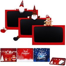 3 Pcs Christmas Computer Monitor Cover and 3 Pcs Pad, Christmas Office Desk S... picture