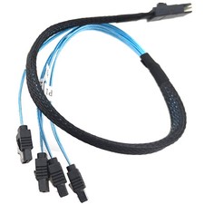Mini SAS SFF-8087 to 4 SATA Cable 7pin Data Connector RAID HDD Split Wire 0.5m picture
