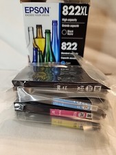 NEW GENUINE - EPSON 822XL COMBO INK CARTRIDGES - T822XL -BCS Sealed Bags 2028 picture