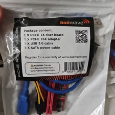 AAAwave (6) PCI-E 1X to USB 3.0 GPU Mining Risers PCIe picture