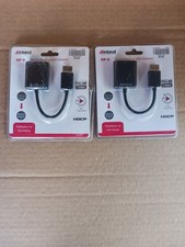 Inland DisplayPort To VGA Adapter 1080p Full HD Plug & Play HDCP 2-Pack picture