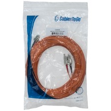 C2G 30m LC-SC 50/125 OM2 Duplex Multimode PVC Fibre Optic Cable (LSZH) - Orange picture